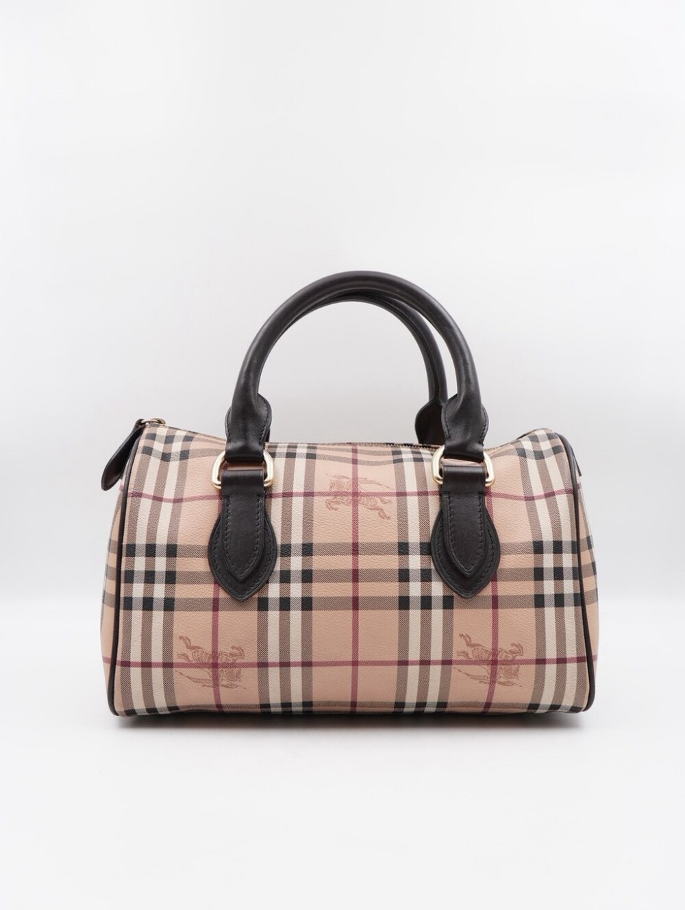 CO52 💟 Burberry Haymarket Check Small Chester Bowling Bag